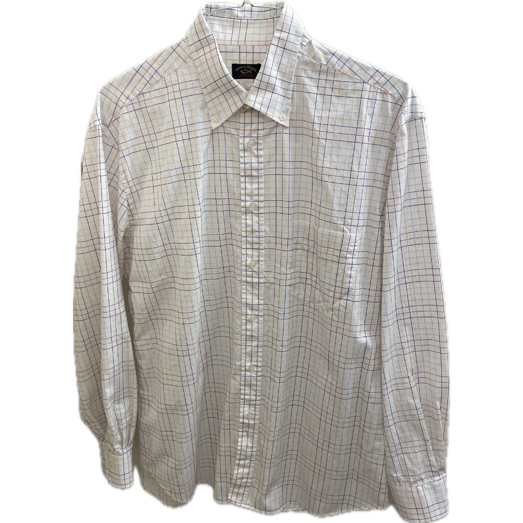 Paul And Shark Yachting Shirt Mens Xl Multicolor Plaid Ls Italy Read*
